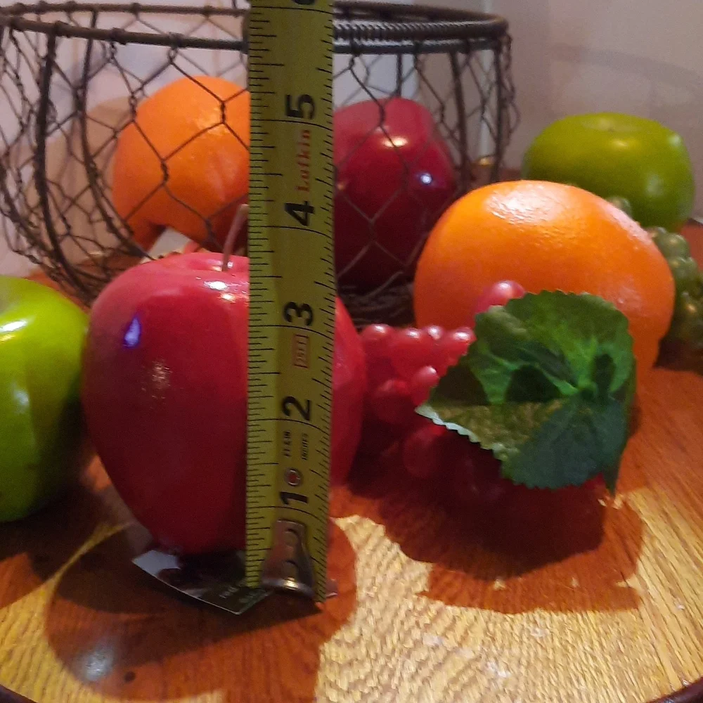 Fruit in a metal basket